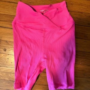 Pink biker shorts